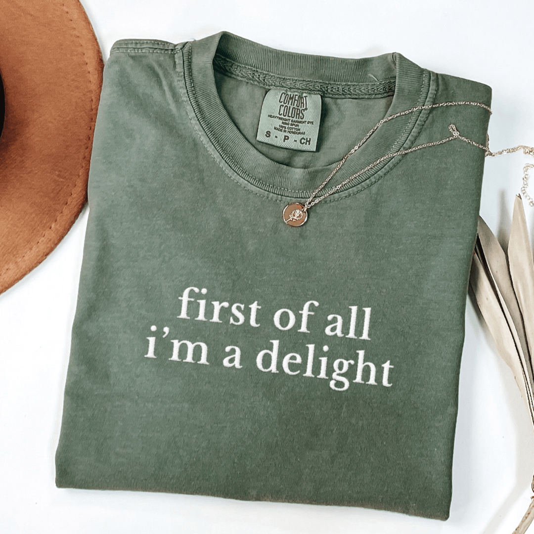 First of All Embroidered Tee