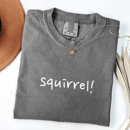 Squirrel! Embroidered Tee
