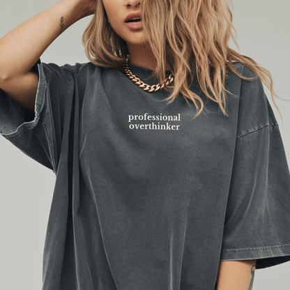 Professional Overthinker Embroidered Tee