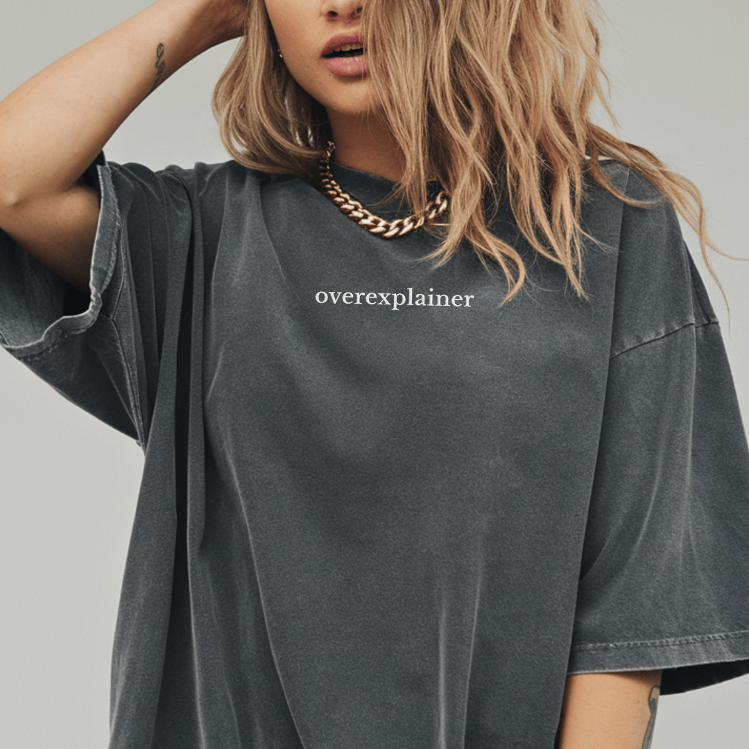 Overexplainer Embroidered Tee