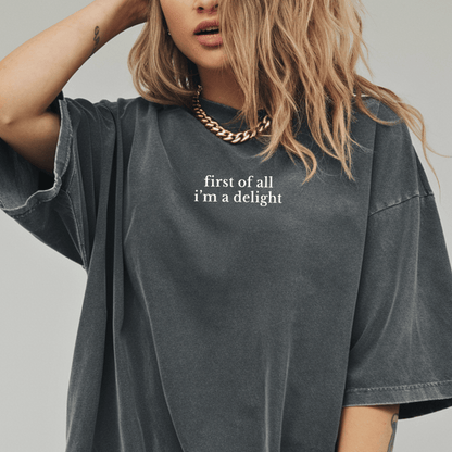 First of All Embroidered Tee