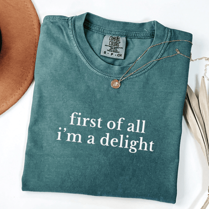 First of All Embroidered Tee