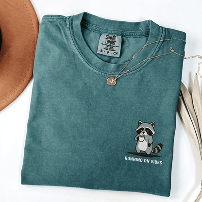 Running On Vibes Embroidered Tee