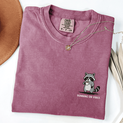 Running On Vibes Embroidered Tee