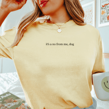 It's A No From Me, Dog T-shirt
