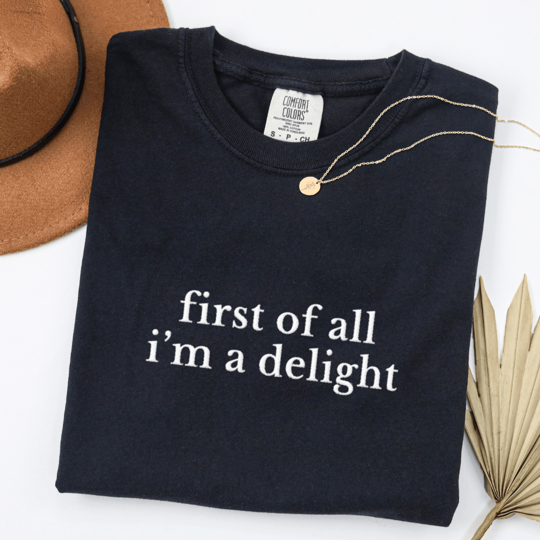 First of All Embroidered Tee