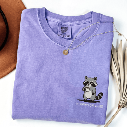 Running On Vibes Embroidered Tee